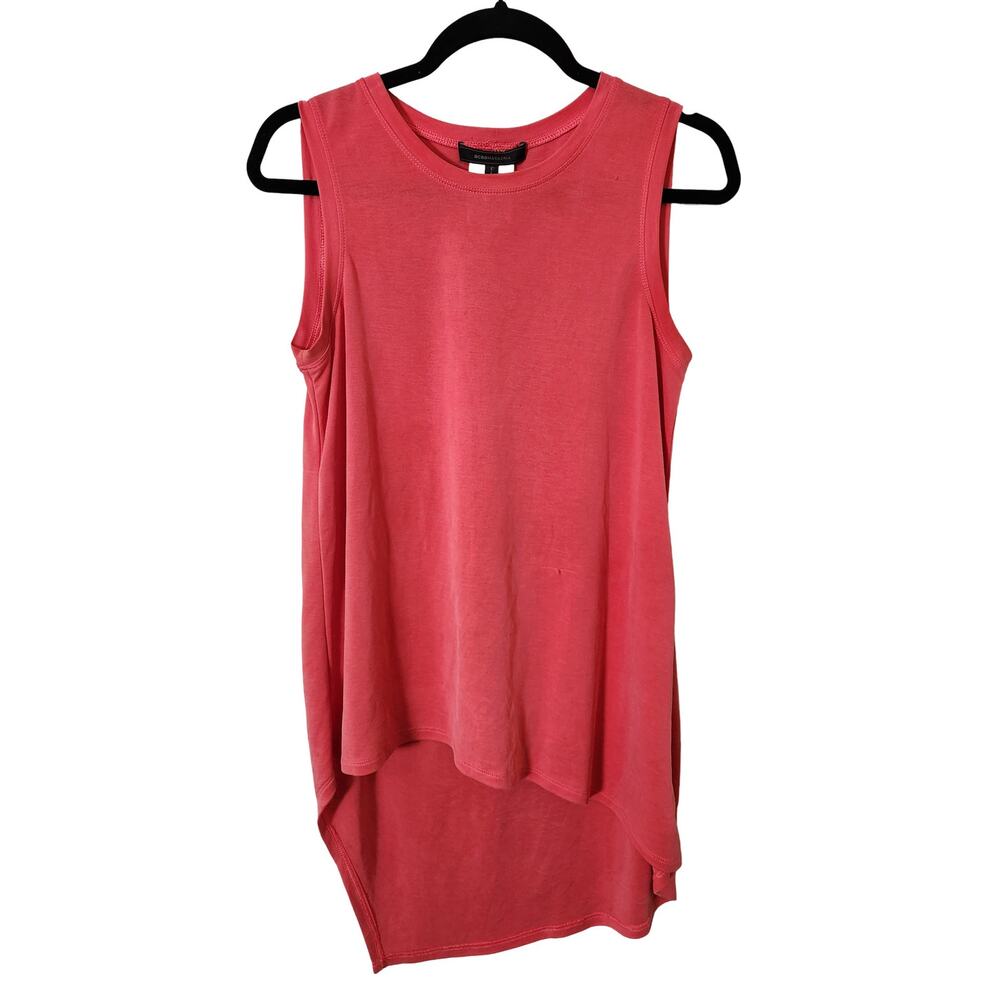 BCBG MAXAZRIA Womens Asymmetrical High-Low Hem Sleeveless Tunic Size XS